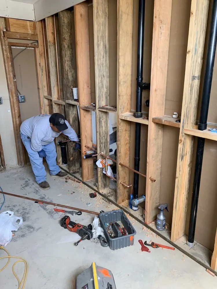 Commercial rough-in plumbing for Gas Line Repair in Zirconia